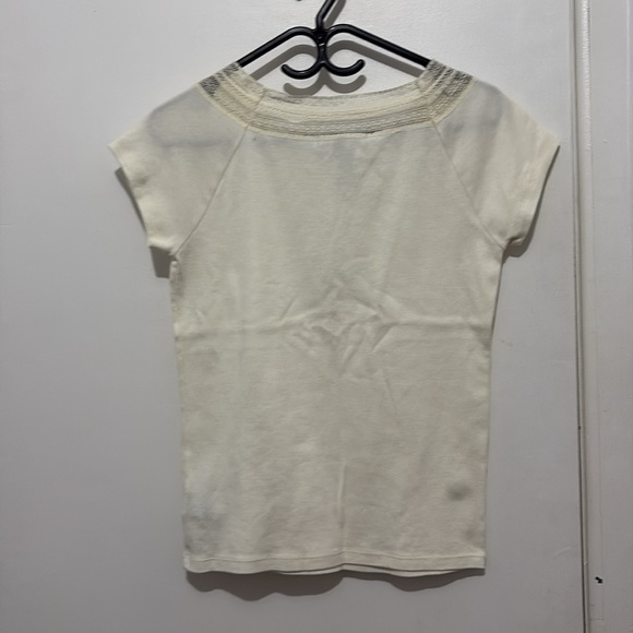 Ralph Lauren Cream Fitted Short Sleeve Tee - Picture 8 of 9